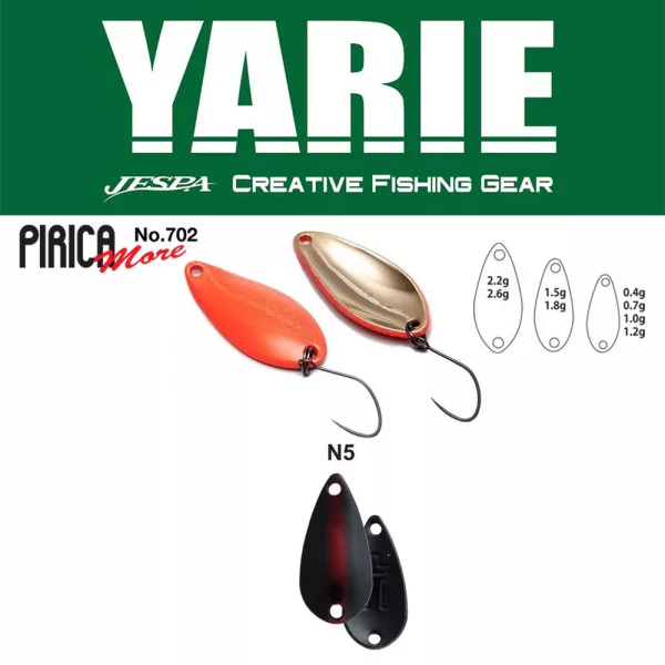 Yarie 702 Pirica More 2,2gr N5 Rabbit Eye Lingură Ondulantă