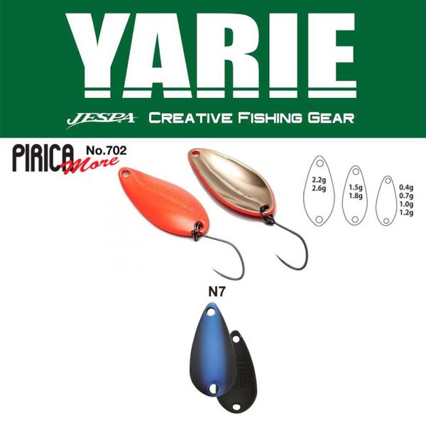 Yarie 702 Pirica More 2,2gr N7 Husky Eye Lingură Oscilantă