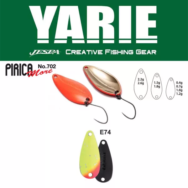 Yarie 702 Pirica More 2,6gr E74 Lemon Squash Lingură Oscilantă