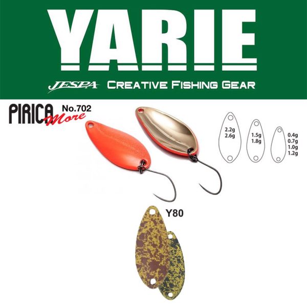 Lingură oscilantă Yarie 702 Pirica More 2,6gr Y80 Karasi Spice