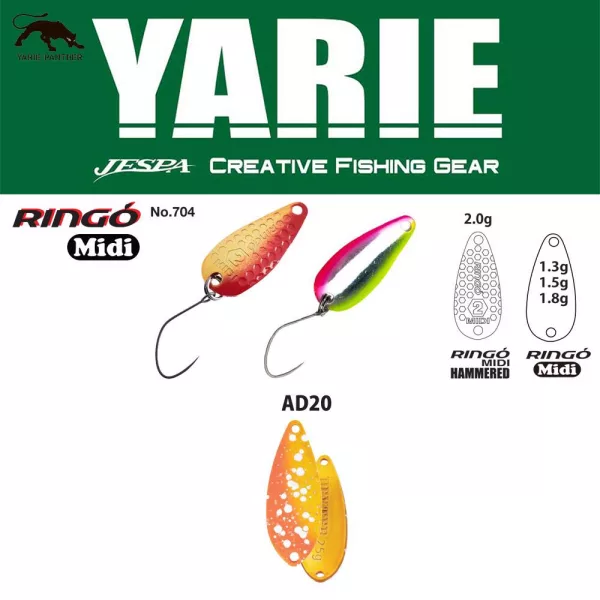 Yarie 704 Ringo Midi 1,8gr AD20 First Fire Lingură Vibratoare