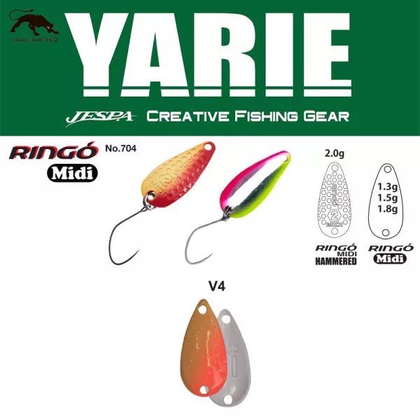 Yarie 704 Ringo Midi 1,8gr V4 MG Ice Lingură Rotativă