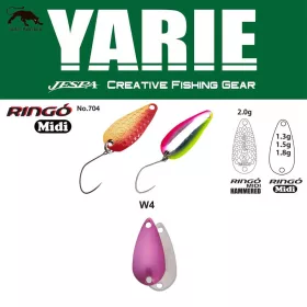   Yarie 704 Ringo Midi 1,8gr W4 Norinori Pink Linguriță Vibratoare