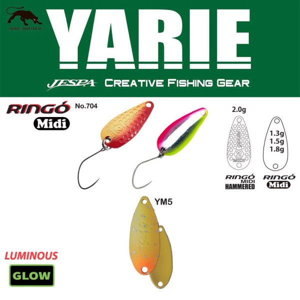 Yarie 704 Ringo Midi 1,8gr YM5 Fruit Mandarin Linguriță oscilantă