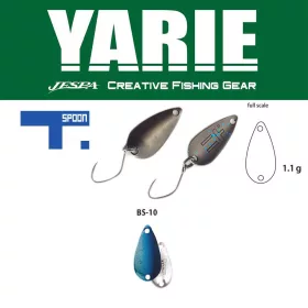 Yarie 706 T-Spoon 1,1gr BS10 Blue/Silver Lingură Ondulată