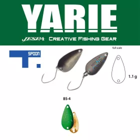   Yarie 706 T-Spoon 1,1gr BS4 Lime Glitter Linguriță Ondulantă