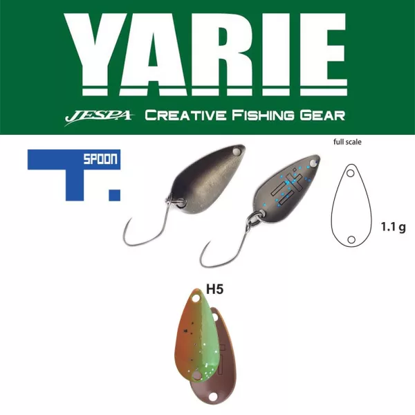 Yarie 706 T-Spoon 1,1gr H5 Thirty Eight Lingură Ondulată