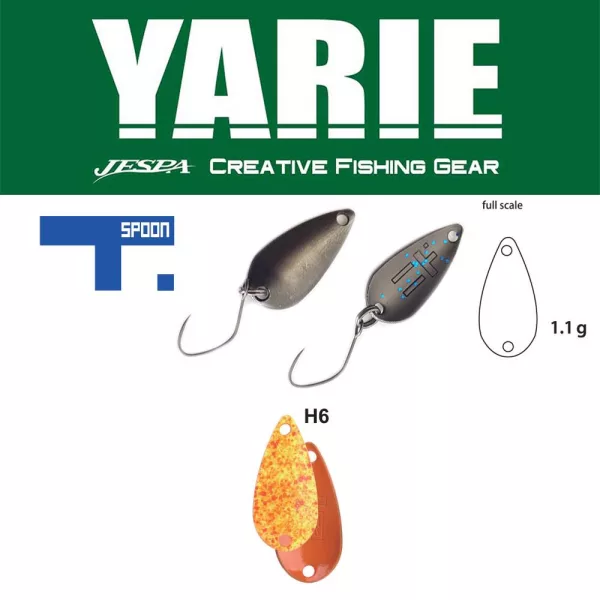 Yarie 706 T-Spoon 1,1gr H6 Daidai Squash Lingură Spinner