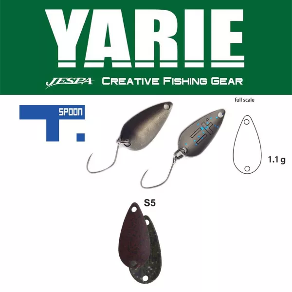 Yarie 706 T-Spoon 1,1gr S5 Keime Light Pellet Lingură Vibratoare