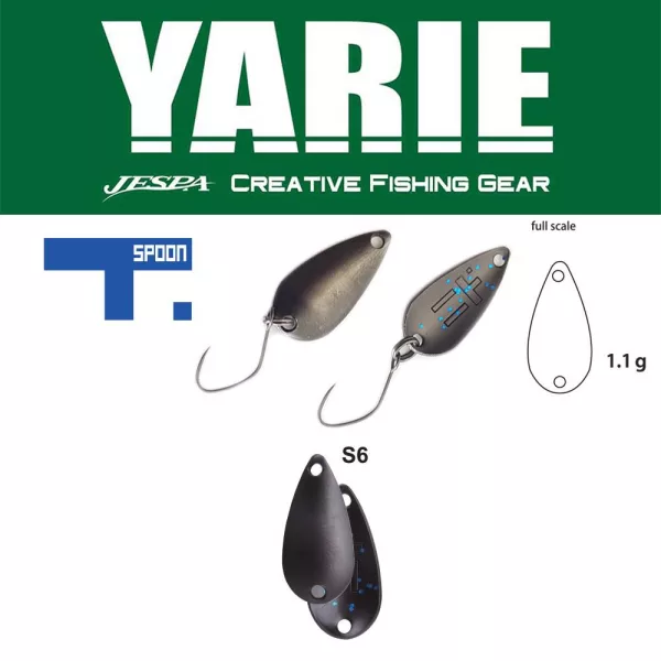 Yarie 706 T-Spoon 1,1gr S6 Ganmeta Jewel Linguriță oscilantă