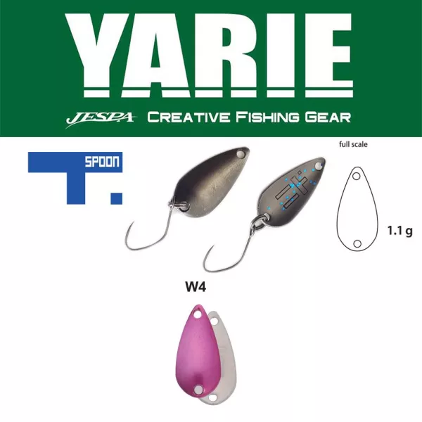 Yarie 706 T-Spoon 1,1gr W4 Norinori Pink Lingură Vibratoare