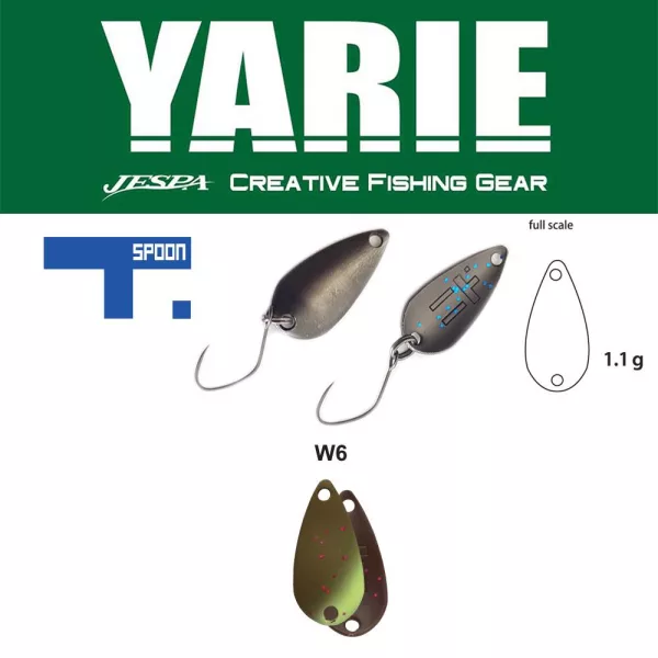 Yarie 706 T-Spoon 1,1gr W6 Euhuesukai Lingură Vibratoare