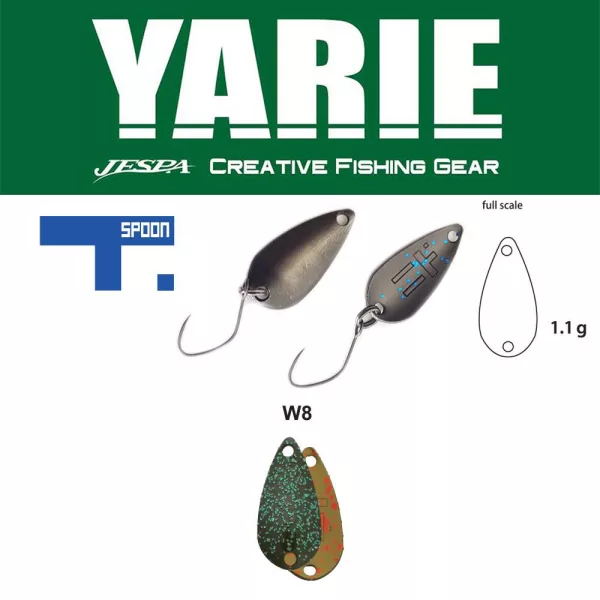 Yarie 706 T-Spoon 1,1gr W8 Iwadatami Linguriță Oscilantă