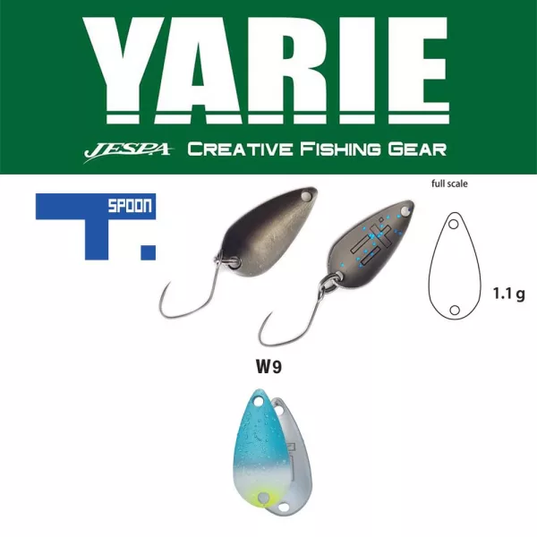 Yarie 706 T-Spoon 1,1gr W9 Blues Lingură de oscilație