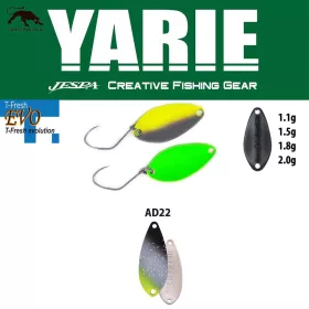   Yarie 710T T-Fresh Evo 1,5gr AD22 Saber Silver Lingură Rotativă