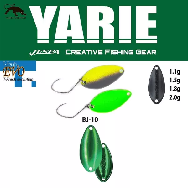 Yarie 710T T-Fresh Evo 1,5gr BJ-10 Uesama Lingură Ondulantă