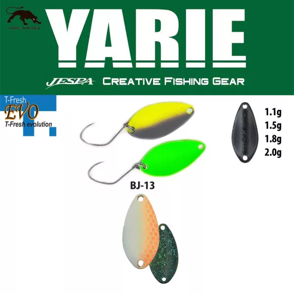 Yarie 710T T-Fresh Evo 1,5gr BJ-13 Shigeo Lingură Ondulantă
