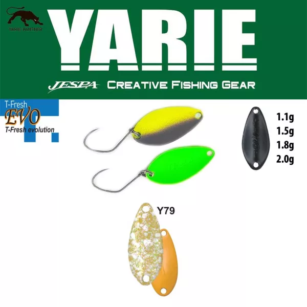 Yarie 710T T-Fresh Evo 1,5gr Y79 Zarame Lingură Oscilantă