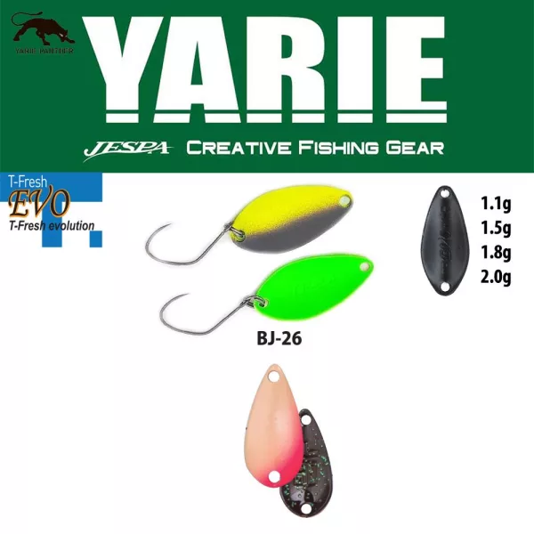 Yarie 710T T-Fresh Evo 1,8gr BJ-26 Noriko Lingură Rotativă