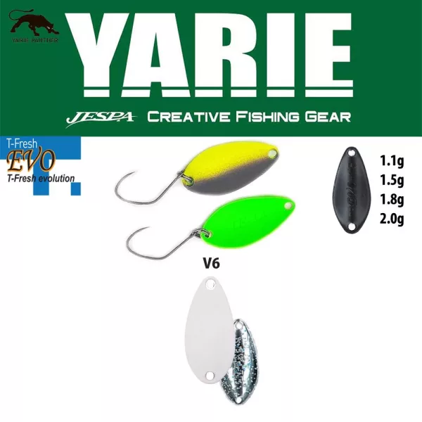 Yarie 710T T-Fresh Evo 1,8gr V6 Uzagin Lingură Vobler