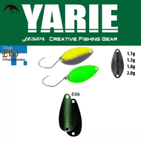   __Yarie__ 710T T-Fresh Evo 2,0gr E66 Fits Green Lingură Rotativă