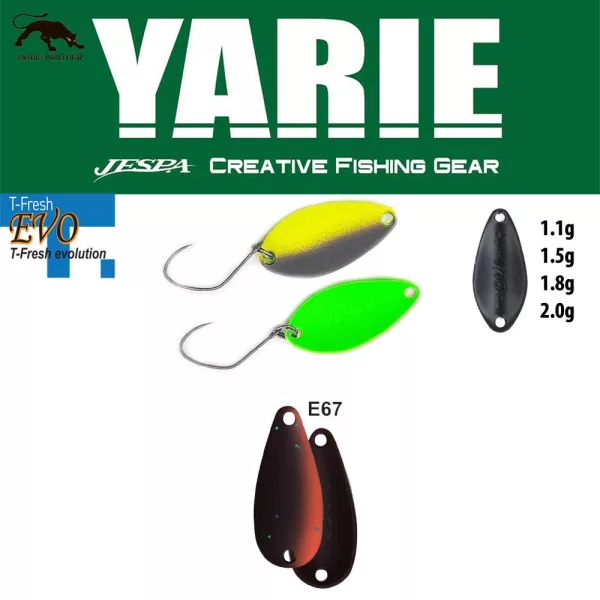 Yarie 710T T-Fresh Evo 2,0gr E67 Winner Brown Lingură Oscilantă