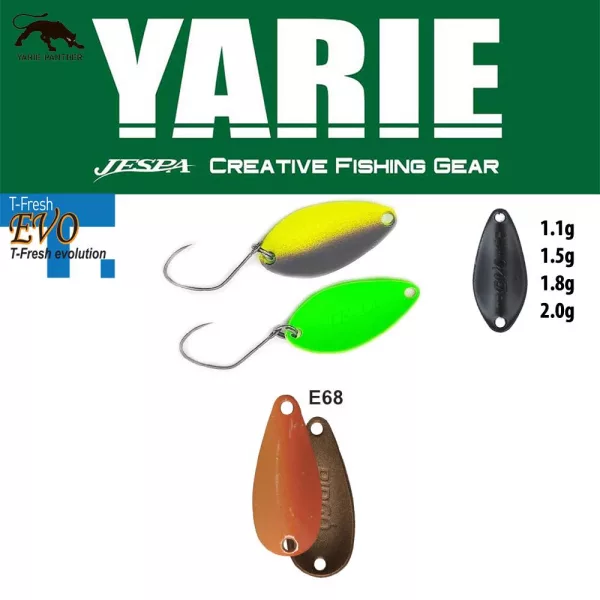 __Yarie__ 710T T-Fresh Evo 2,0gr E68 Caramel Gold Lingură Rotativă