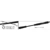 Yamaga Blanks Calista 86M TZ Nano 2,57m 28gr Lansetă de spinning din 2 bucăți