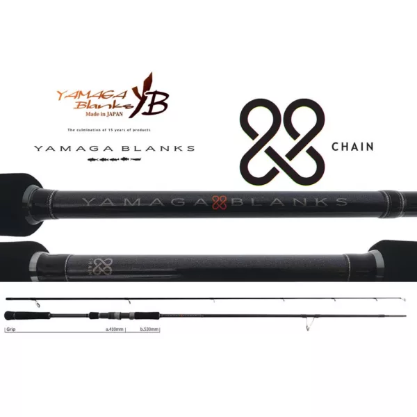 Yamaga Blanks 88 Chain 2,65m 8-40gr Lansetă de spinning din 2 bucăți