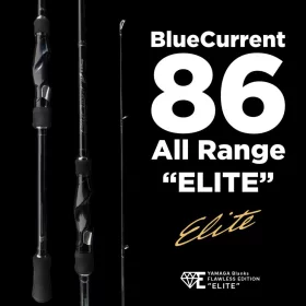   Yamaga Blanks Blue Current 86TZ All Range Elite 2,58m 3-21gr 2 Bucăți Lansetă Spinning