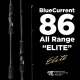 Yamaga Blanks Blue Current 86TZ All Range Elite 2,58m 3-21gr 2 Bucăți Lansetă Spinning