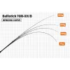 Yamaga Blanks Ballistick 76M-XH/B Baitcast 2,296m 20-180gr Fuji Sic K Titanium Nyéltoldós Casting Pergető Bot