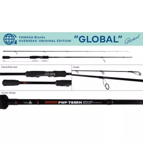   Yamaga Blanks FWP-78MH Global 2,36m 10-38gr 2 Részes Pergető Bot