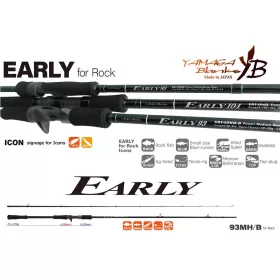   Yamaga Blanks Early Rock 93MH/B Baitcast 2,81m 10-50gr Lansetă de spinning din 2 bucăți
