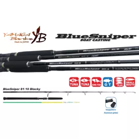   Yamaga Blanks Blue Sniper 81/10 Blacky Tuna 2,48m 50-130gr Lansetă de Spinning din 2 Piese