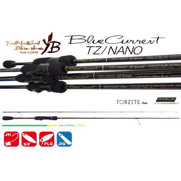Yamaga Blanks Blue Current 71TZ Nano 2,175m 7gr Lansetă Spinning 2 Bucăți