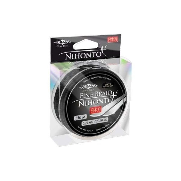 Mikado Nihonto Fine 0,23mm 15m Fir de înaintaș împletit Negru