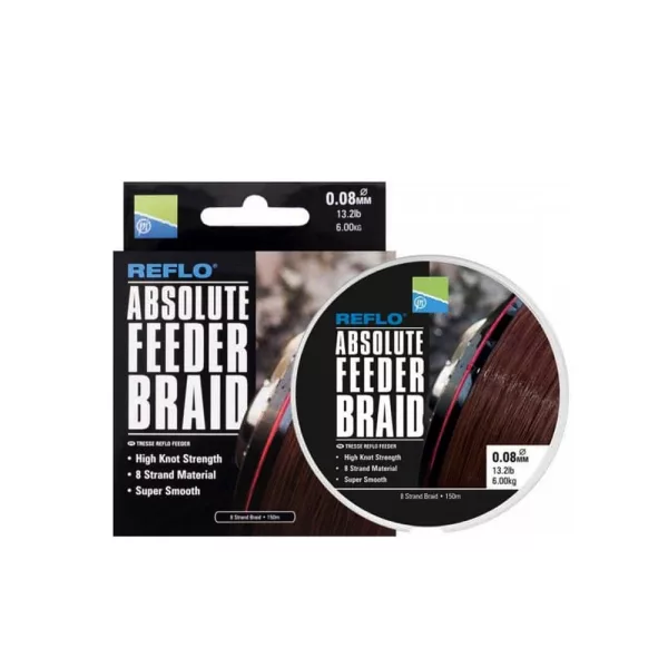 Preston Absolute Feeder Braid  Fonott Feeder Főzsinór 0,10mm
